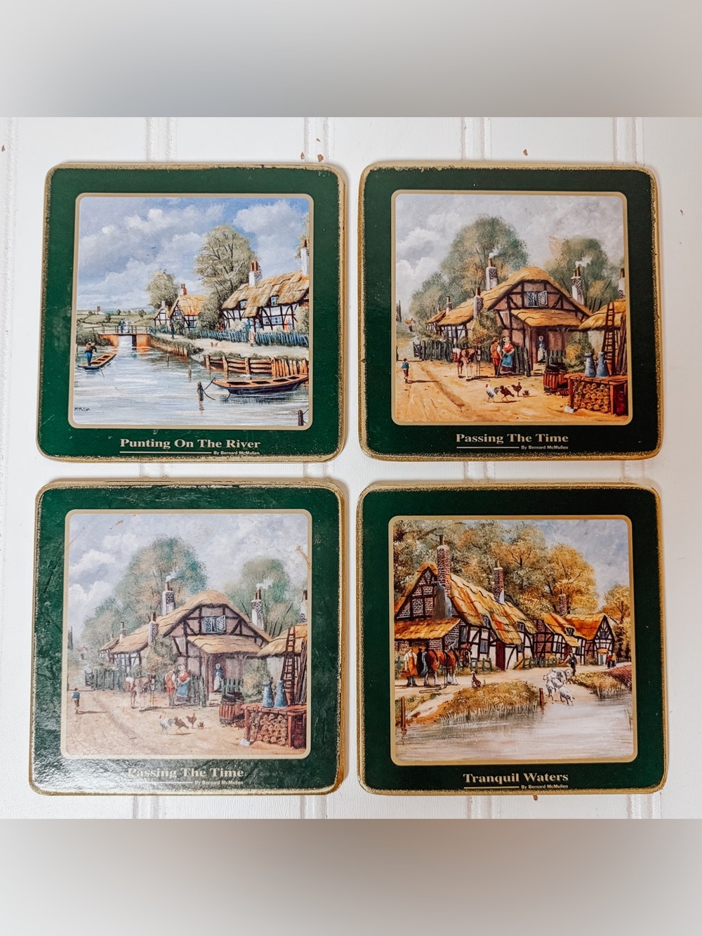 Vintage Pimpernel Coasters | Cork Back